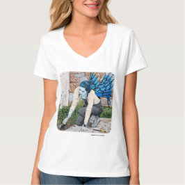 Dark Fairy Garden Gardener Fantasy Art T - Shirt