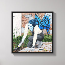 Dark Fairy Gardener Fantasy Art Canvas Print Leinwanddruck