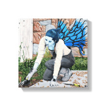 Dark Fairy Gardener Fantasy Art Canvas Print