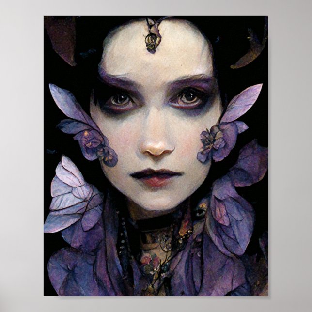 Dark Fairy Goth Gothic Fantasy Art Poster (Vorne)