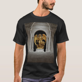 Dark Fallen Angel Statue – Gothic Cathedral T-Shir T-Shirt