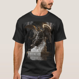 Dark Fallen Angel Statue\Gothic Cathedral T-Shirt