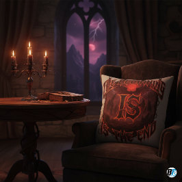 Dark Fantasy Dragon "The Beginning is the End"  Kissen