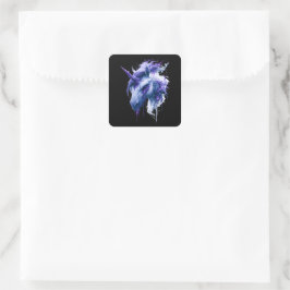 Dark Fantasy Galaxy Einhorn Aufkleber
