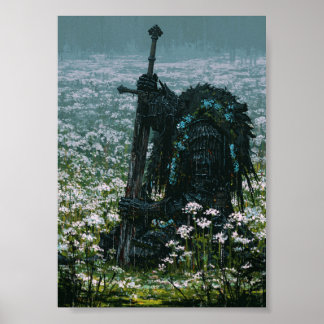 Dark Fantasy gefallener Ritter Poster