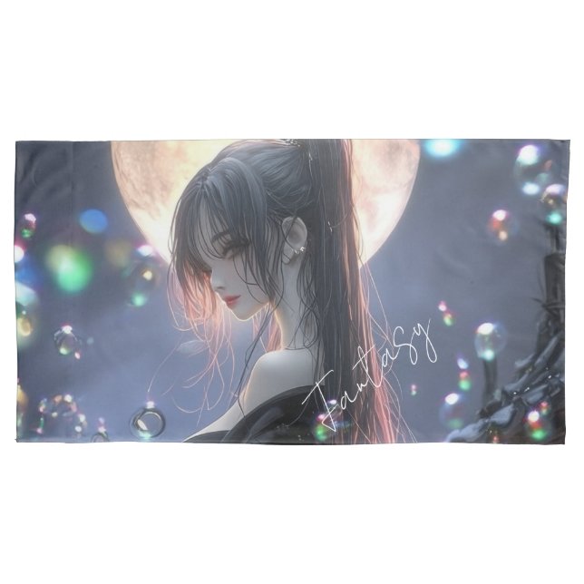 Dark fantasy girl / Aesthetic Kissenbezug (Vorderseite)