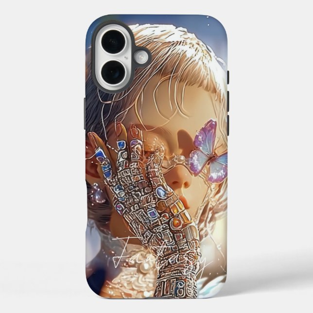 Dark Fantasy Girl - Opal Art Aesthetic Case-Mate iPhone Hülle (Rückseite)