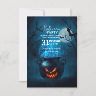 Dark Fantasy Halloween-Party Einladung - Bearbeitb