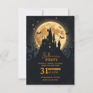 Dark Fantasy Halloween-Party Einladung - Bearbeitb