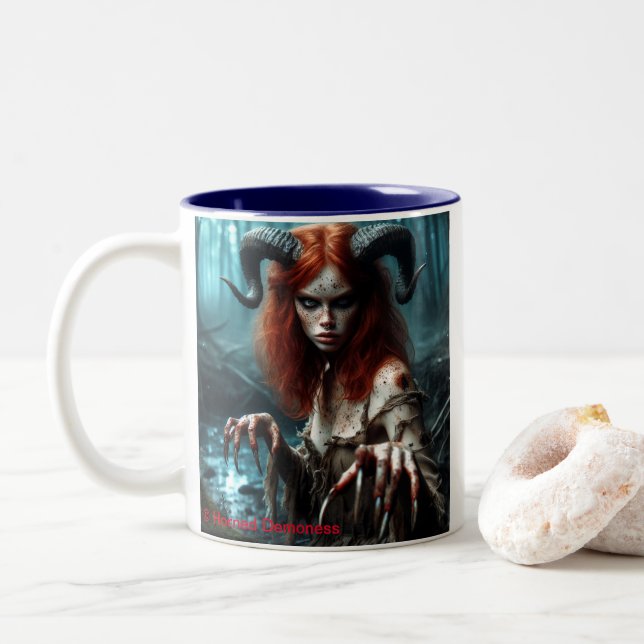 Dark fantasy mug only for fans!!!! zweifarbige tasse (Mit Donut)