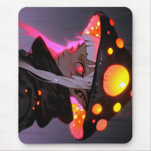 Dark Fantasy Mushroom Elf Anime Girl Mousepad
