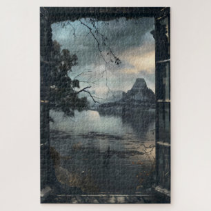 Dark Fantasy World Window View Puzzle