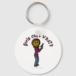 Dark Female Sharpshooter Schlüsselanhänger