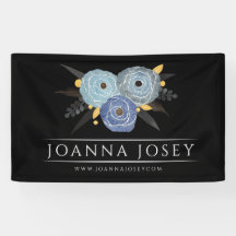 Dark Floral Bouquet Werbebanner