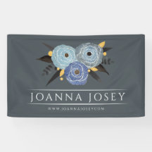 Dark Floral Bouquet Werbebanner