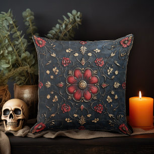 Dark Floral Kissen