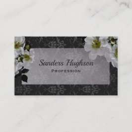 Dark Floral Vintag Goth Visitenkarte