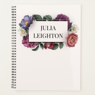 Dark Florals Planer