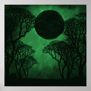 Dark Forest Eclipse Poster