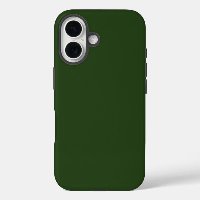 Dark Forest Green Tough iPhone 16 Fall Case-Mate iPhone Hülle (Rückseite)