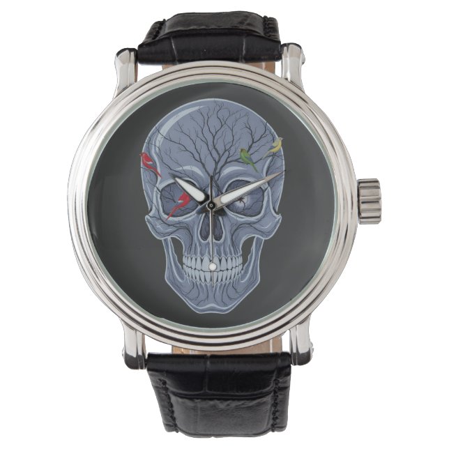 DARK FOREST SKULL ARMBANDUHR (Vorderseite)