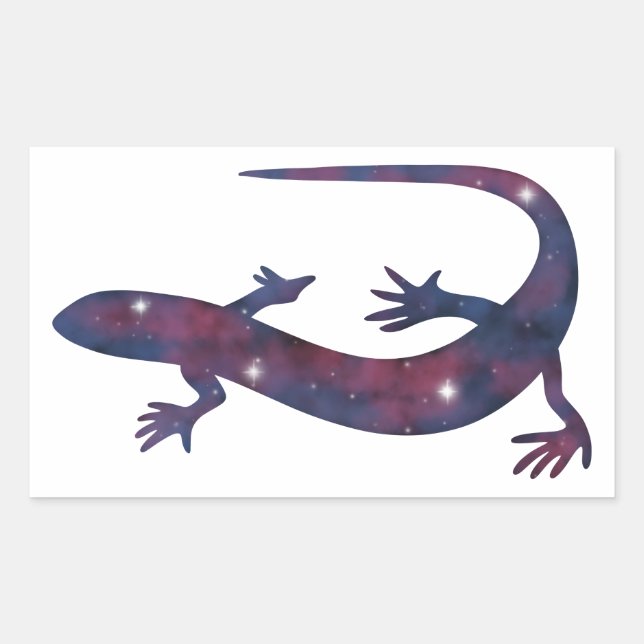 Dark Gecko Starscape Sticker (Vorderseite)