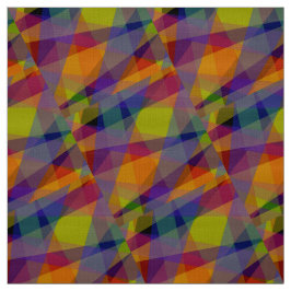 Dark Geometric - Polyester Weave Fabric Stoff