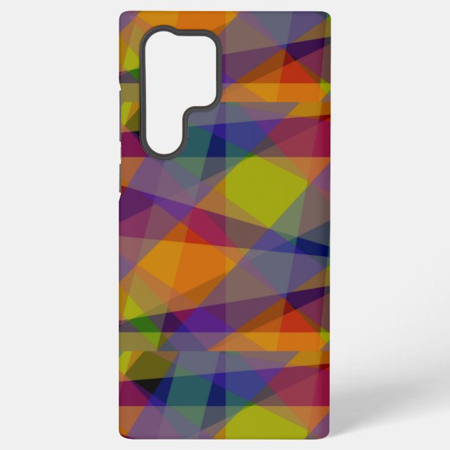 Dark Geometric - Samsung (S22 Ultra) Case Galaxy Hülle (Rückseite)