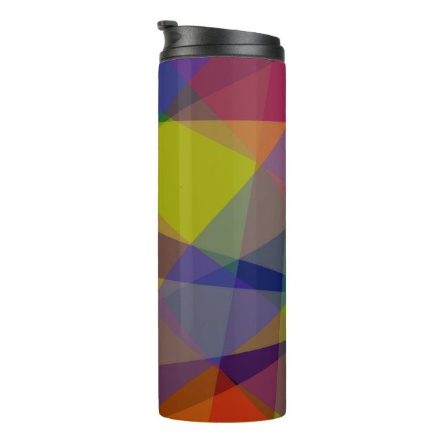 Dark Geometric - Thermal Tumbler Thermosbecher (Nach rechts gedreht)