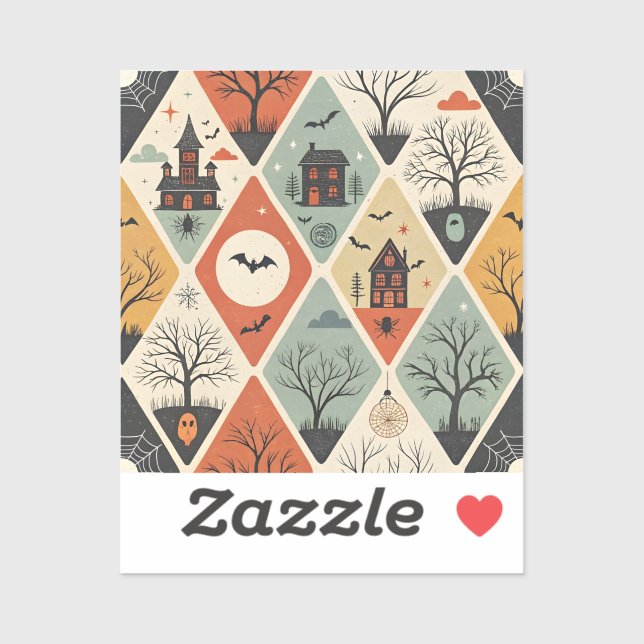 Dark ghost pattern aufkleber (Blatt)