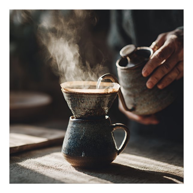 Dark Glaze Pour Over Ritual Fotodruck (Vorne)