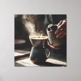 Dark Glaze Pour Over Ritual Leinwanddruck