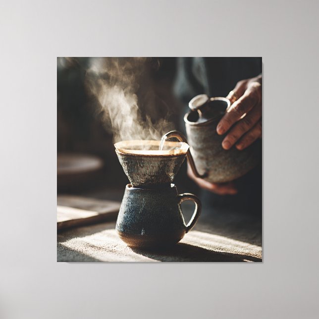 Dark Glaze Pour Over Ritual Leinwanddruck (Vorderseite)