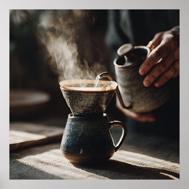 Dark Glaze Pour Over Ritual Poster (Vorne)