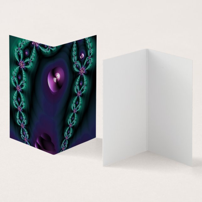 dark glowing fractal image visitenkarten (Innenseite und Außenseite)