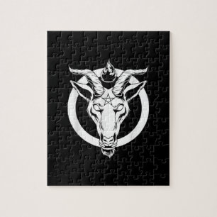 Dark Goat Baphomet, Satanic Lucifer Beelzebub Gesc Puzzle