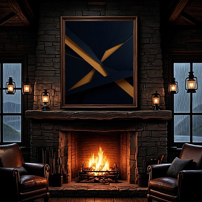 Dark Gold Luxury Leinwanddruck (Von Creator hochgeladen)