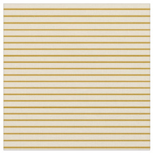 Dark Goldenrod & Beige farbige Linienmuster Stoff