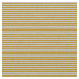 Dark Goldenrod & Gray Streifen Stoff