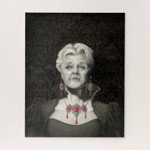 Dark Gothic Angela Lansbury Puzzle