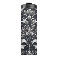 Dark Gothic Bold Ornamental Floral Pattern