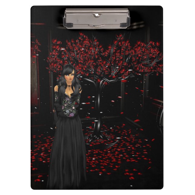 Dark Gothic Clipboard Klemmbrett (Vorderseite)