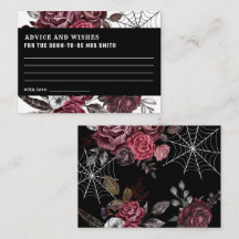 Dark gothic floral Brautparty Beratung und Wünsche