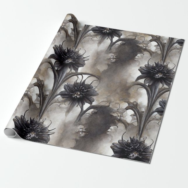 Dark Gothic Garden Geschenk Geschenkpapier (Ungerollt)