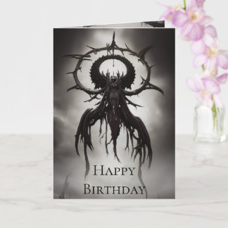 Dark Gothic Horror Art: Dark Omen Karte