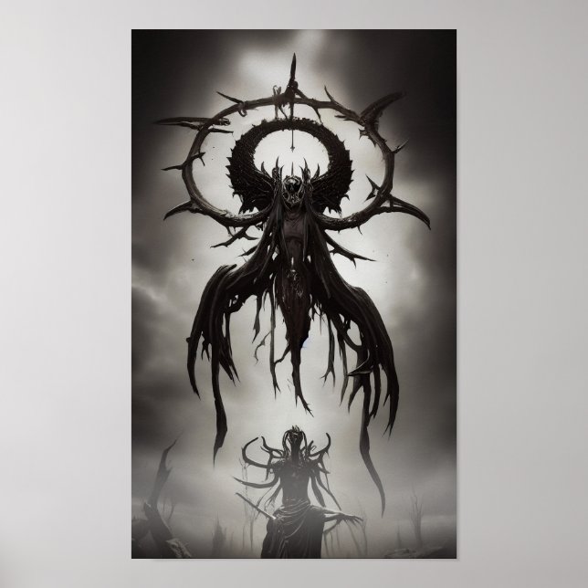 Dark Gothic Horror Art: Dark Omen Poster (Vorne)