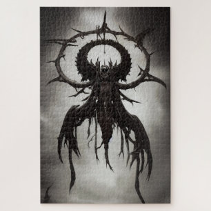 Dark Gothic Horror Art: Dark Omen Puzzle