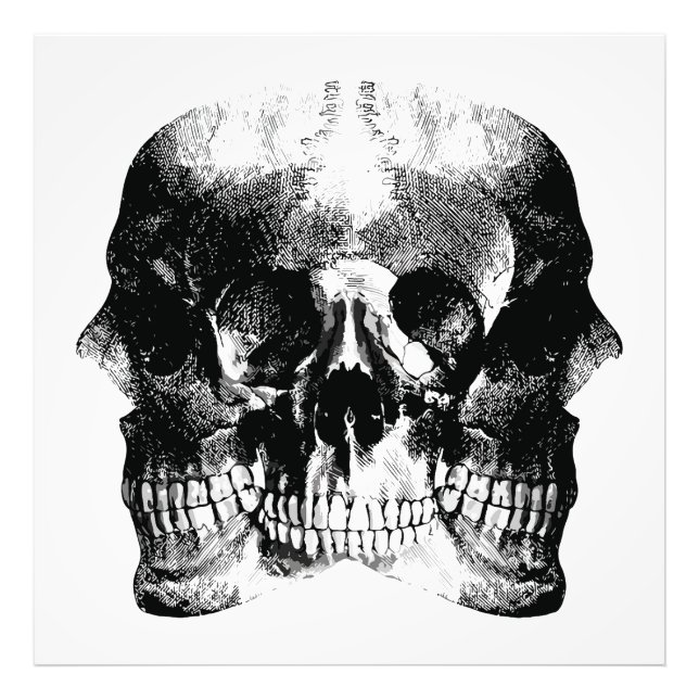 Dark Gothic Skull Art Fotodruck (Vorne)