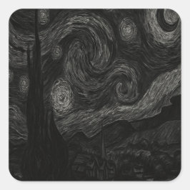 Dark Gothic Starry Night Sticker