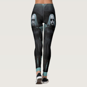 Dark Gothic Zombie Elegance Leggings